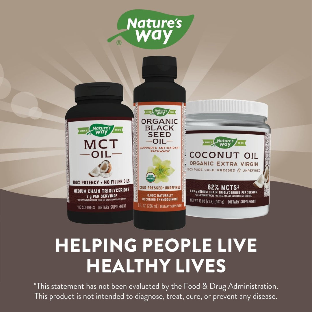 Nature's Way Organic Black Seed Oil - Premium Cold - Pressed Oil with Natural Benefits - 8oz - The Oasis of Health