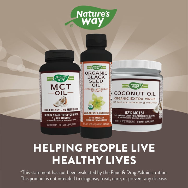 Nature's Way Organic Black Seed Oil - Premium Cold - Pressed Oil with Natural Benefits - 8oz - The Oasis of Health