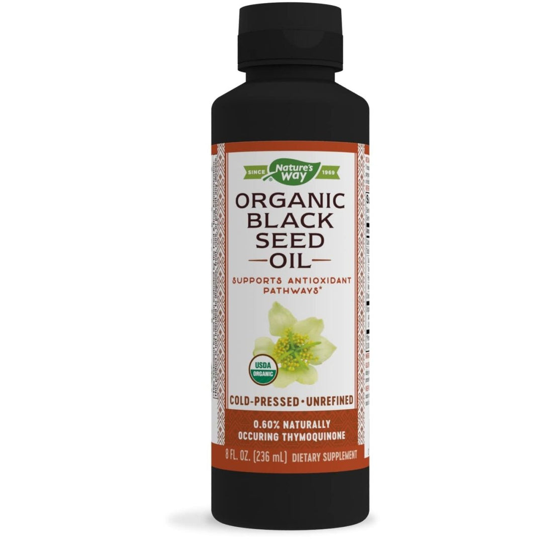 Nature's Way Organic Black Seed Oil - Premium Cold - Pressed Oil with Natural Benefits - 8oz - The Oasis of Health