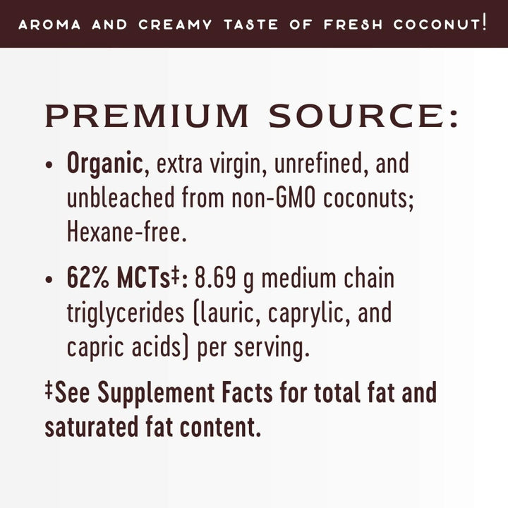 Nature's Way Organic Extra Virgin Coconut Oil, Pure & Unrefined, Cold - Pressed, USDA Organic, Non - GMO - The Oasis of Health