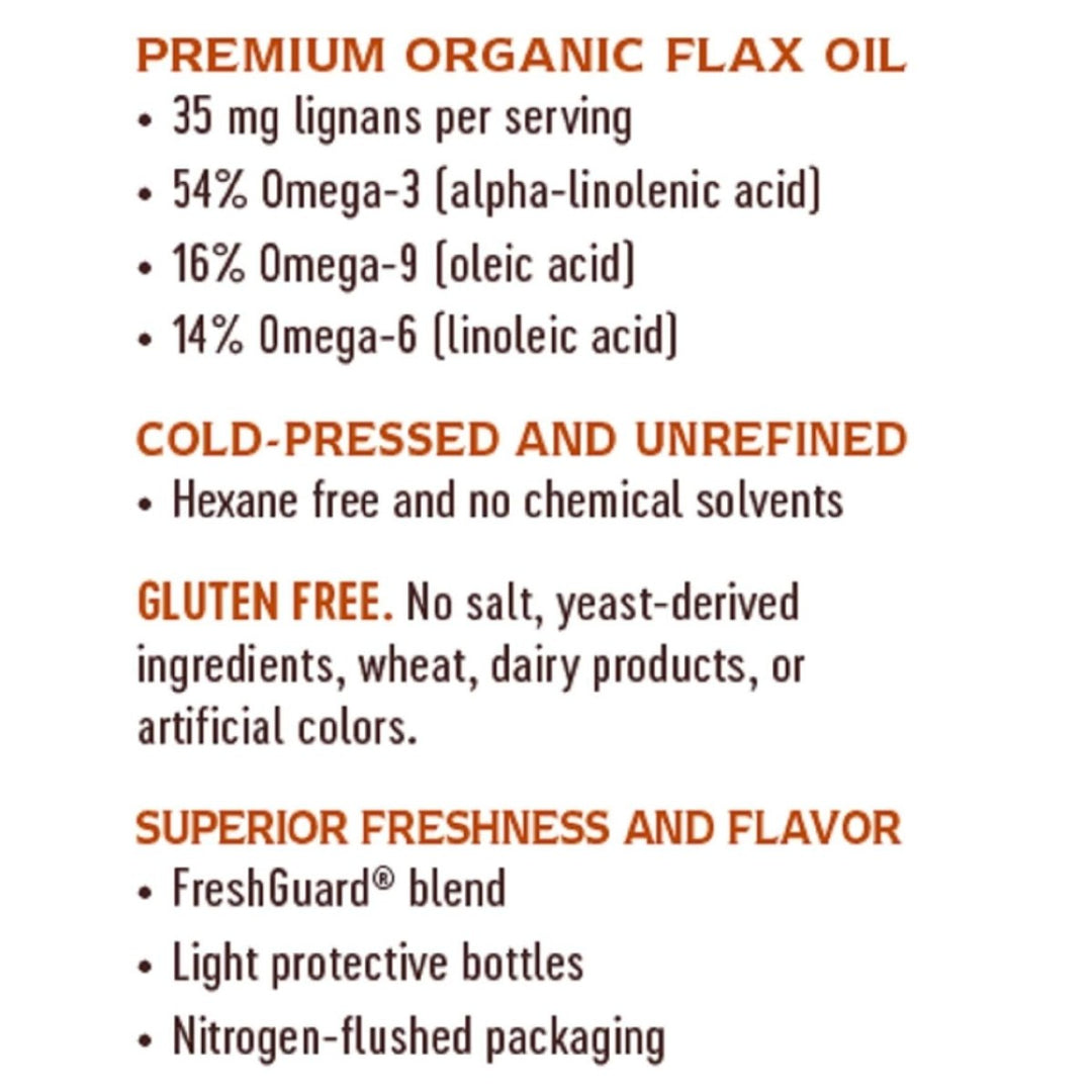 Nature's Way Organic Flax Oil Super Lignan - The Oasis of Health