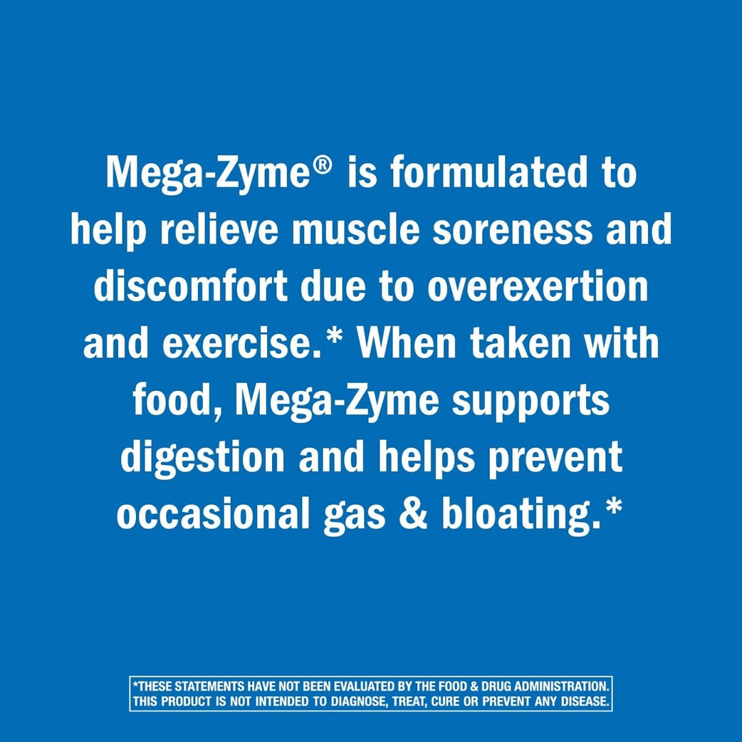 Nature's Way Pancreatic & Systemic Enzymes (Formerly Mega - Zyme), Relieves Occasional Muscle Soreness and Discomfort*, Pancreatic Enzymes, Digestive Support*, 100 Tablets - The Oasis of Health