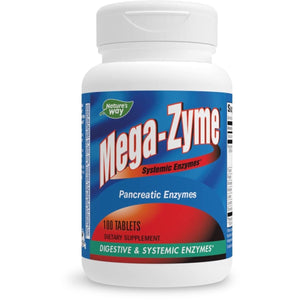 Nature's Way Pancreatic & Systemic Enzymes (Formerly Mega - Zyme), Relieves Occasional Muscle Soreness and Discomfort*, Pancreatic Enzymes, Digestive Support*, 100 Tablets - The Oasis of Health