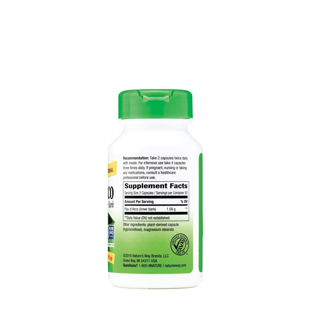 Nature's Way PAU D'arco (1x100 Cap) - The Oasis of Health