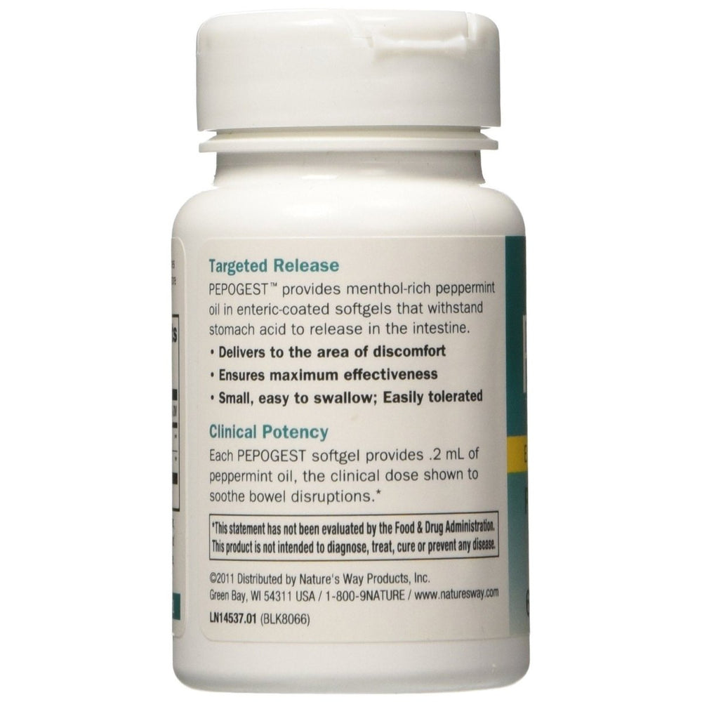 Nature's Way - Pepogest Ec Peppermint Oil, 60 softgels - The Oasis of Health