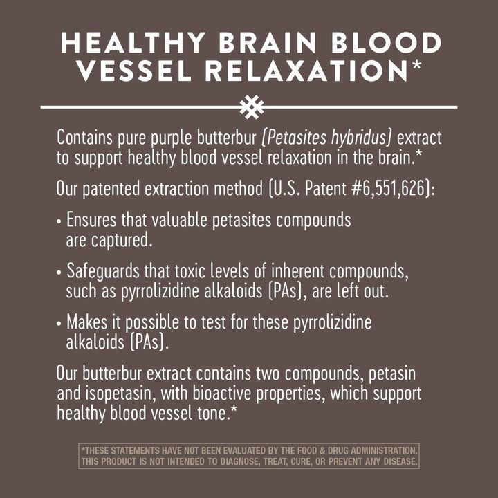 Nature's Way Petadolex Pro - Active Blood Vessel Health with Butterbur, 50 mg per serving, 60 Softgels - The Oasis of Health