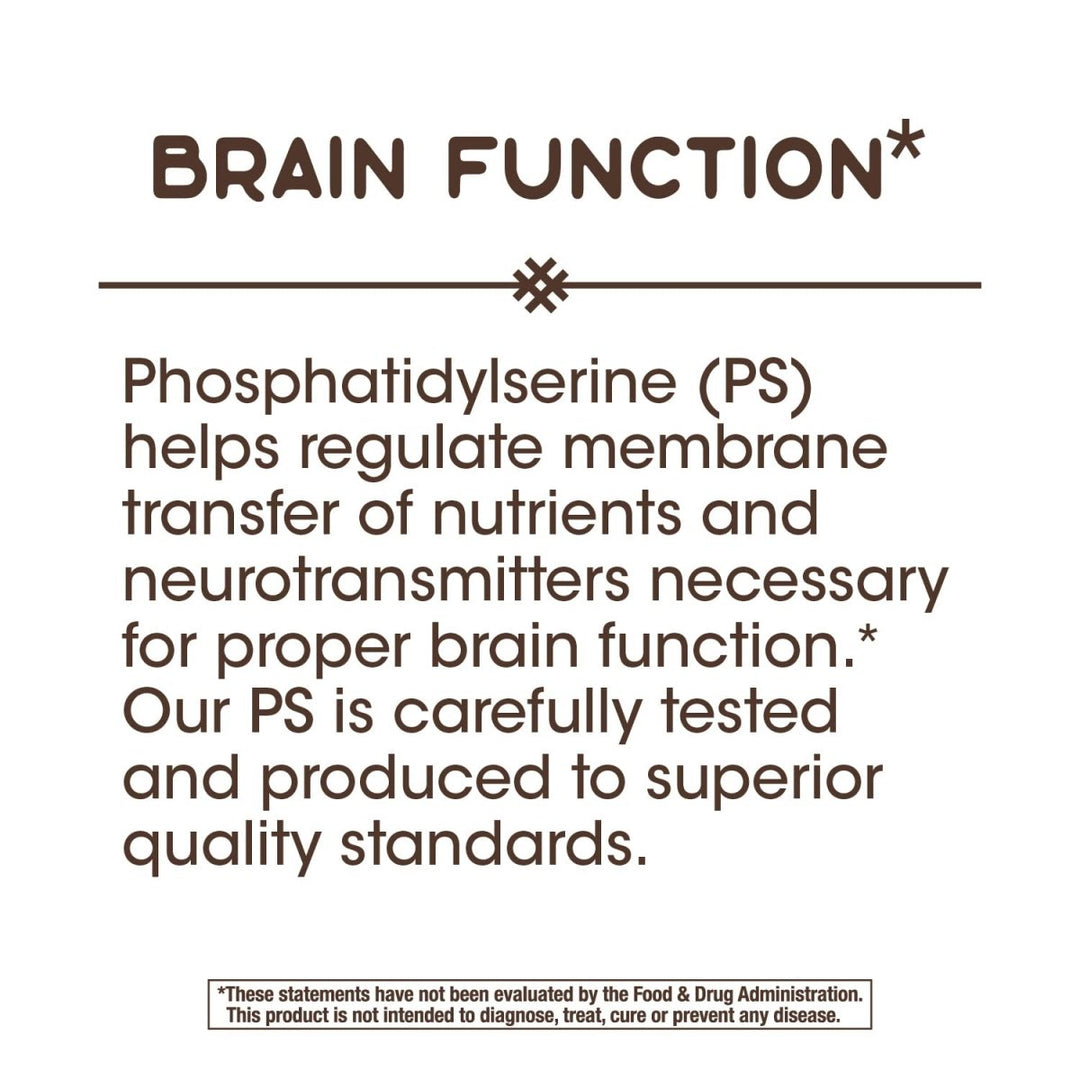 Nature's Way Phosphatidylserine, Supports Brain Function*, 60 Softgels - The Oasis of Health