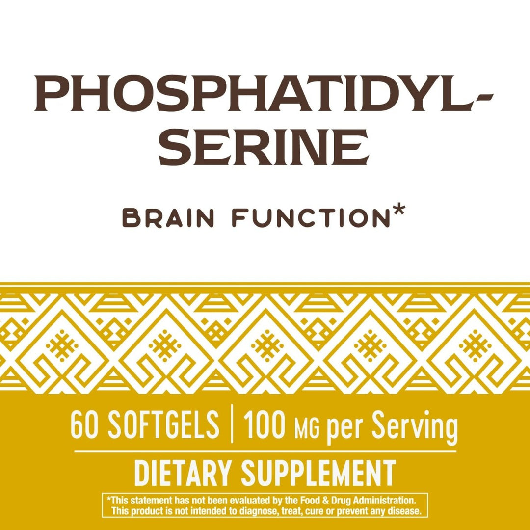 Nature's Way Phosphatidylserine, Supports Brain Function*, 60 Softgels - The Oasis of Health