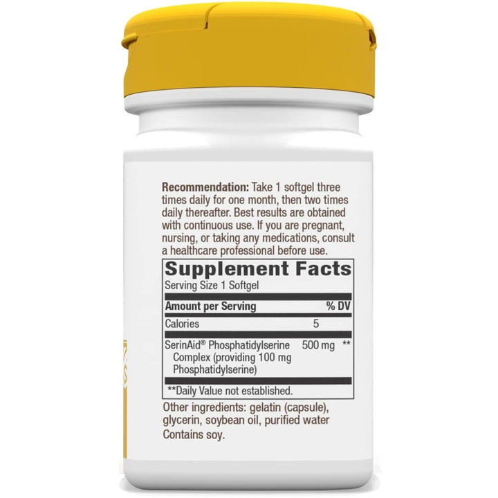 Nature's Way Phosphatidylserine, Supports Brain Function*, 60 Softgels - The Oasis of Health