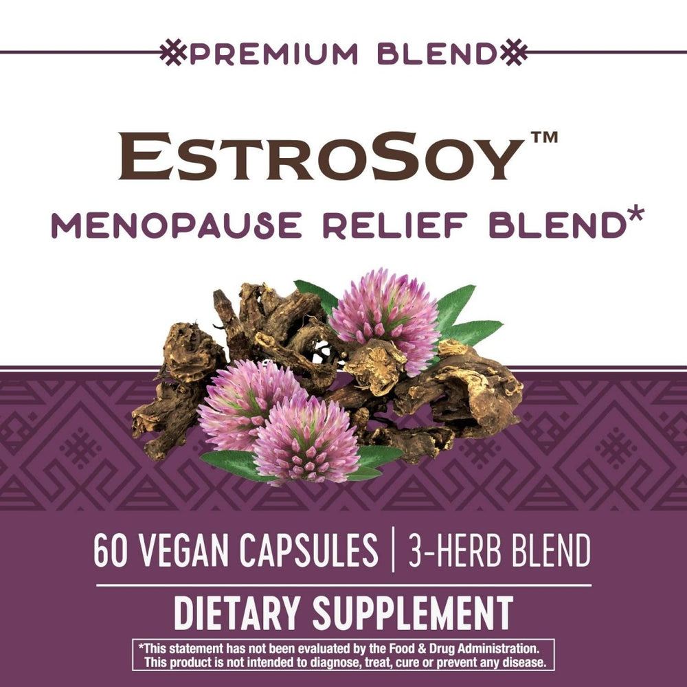 Nature's Way Premium Blend EstroSoy Menopause Relief Blend - Black Cohosh Extract and Fermented Soy - 60 VegCaps - The Oasis of Health