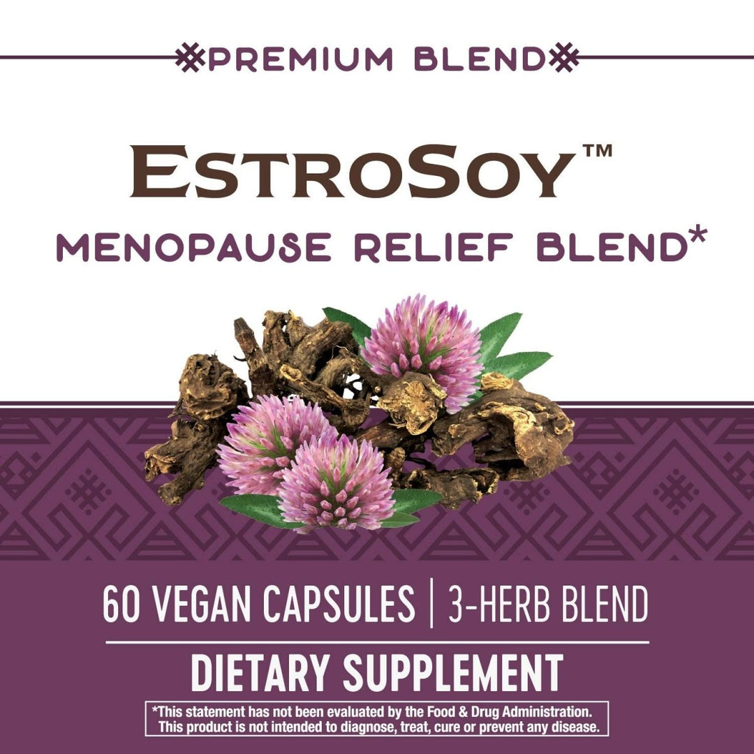 Nature's Way Premium Blend EstroSoy Menopause Relief Blend - Black Cohosh Extract and Fermented Soy - 60 VegCaps - The Oasis of Health