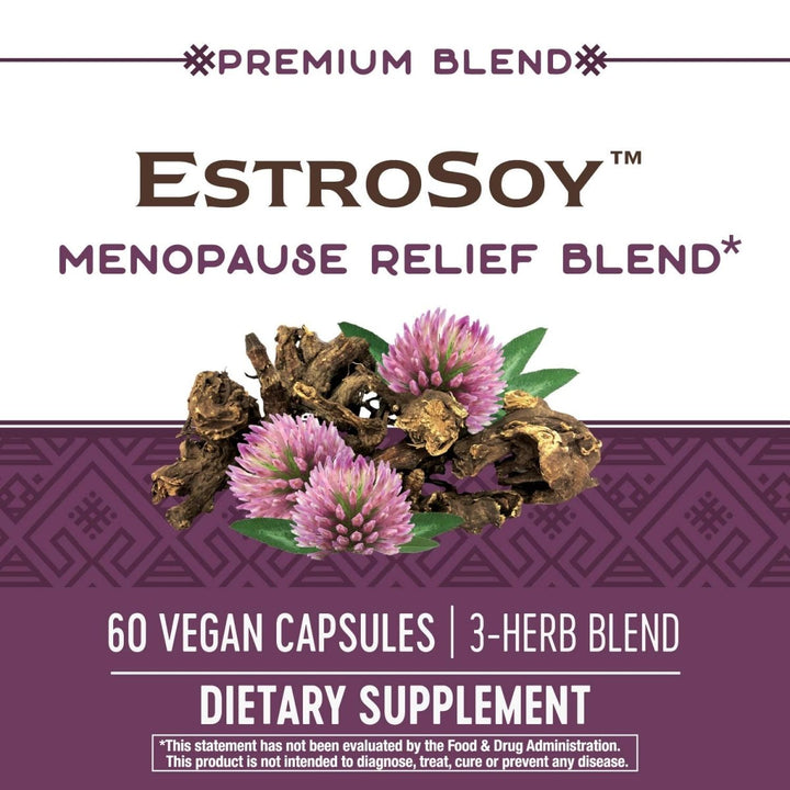 Nature's Way Premium Blend EstroSoy Menopause Relief Blend - Black Cohosh Extract and Fermented Soy - 60 VegCaps - The Oasis of Health