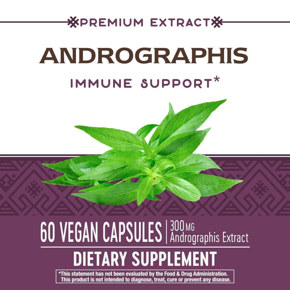 Nature's Way Premium Extract Andrographis, Immune Support*, 300 mg Andrographis Extract per serving, 60 Capsules - The Oasis of Health