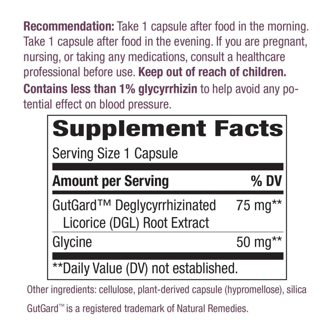 Nature?s Way Premium Extract DGL Ultra Extra Strength Digestive Relief*, 90 Capsules - The Oasis of Health