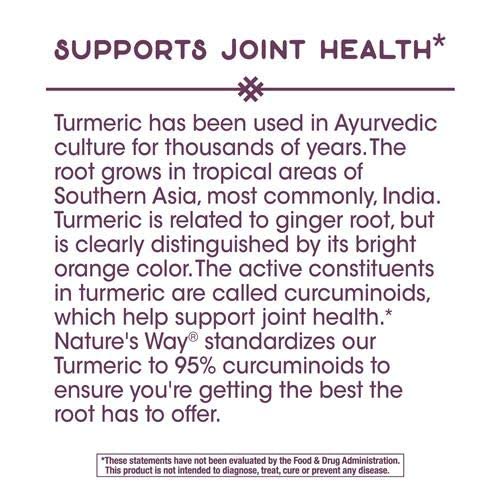 Nature's Way Premium Extract Turmeric Max Potency Standardized to 95% Curcuminoids 750 mg per serving 60 VCaps - The Oasis of Health