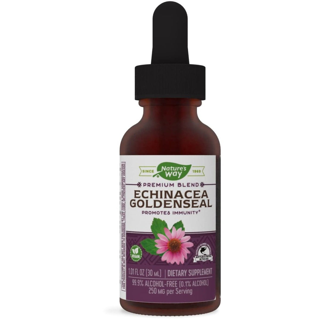 Nature's Way Premium Formula Echinacea - Goldenseal,Liquid, 250 mg per serving, 1.01 Oz. - The Oasis of Health