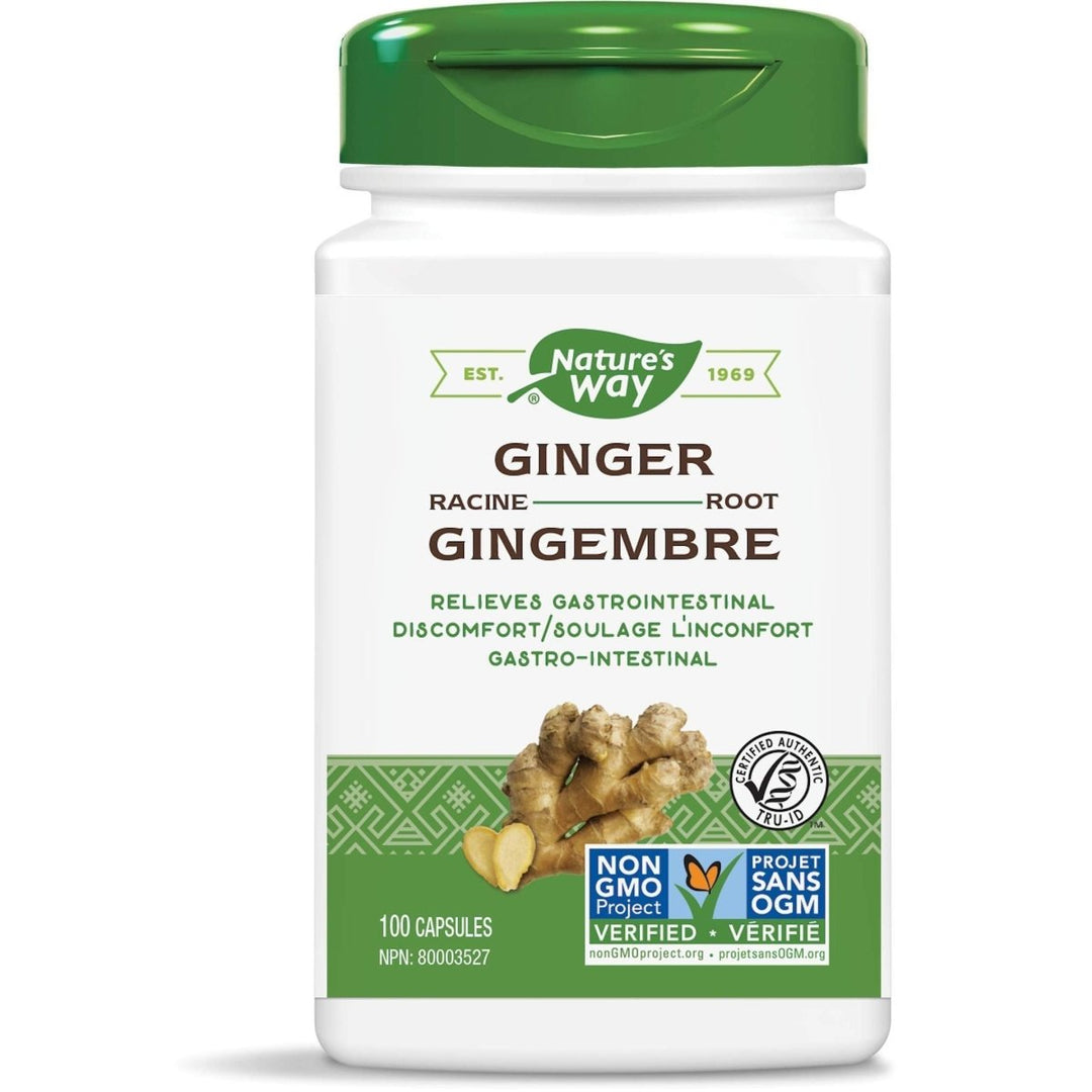 Nature's Way Premium Herbal Ginger Root 1100 mg per serving 100 VCaps - The Oasis of Health