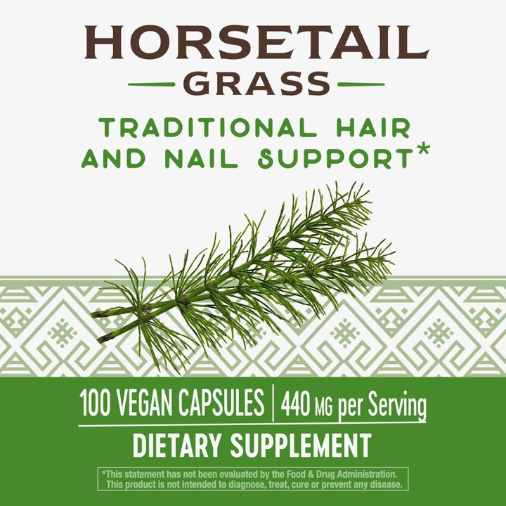 Nature's Way Premium Herbal Horsetail Grass 440 mg 100 VCaps - The Oasis of Health