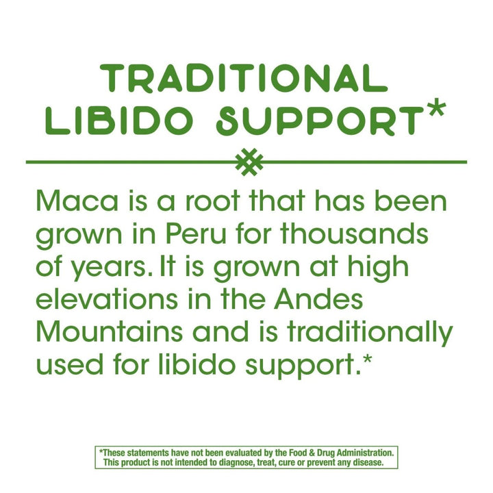 Nature's Way Premium Herbal Maca Root 525 mg, 100 Vcaps, Maca (root),Boost Energy Plant - Derived Capsule (Hypromellose),Silica - The Oasis of Health
