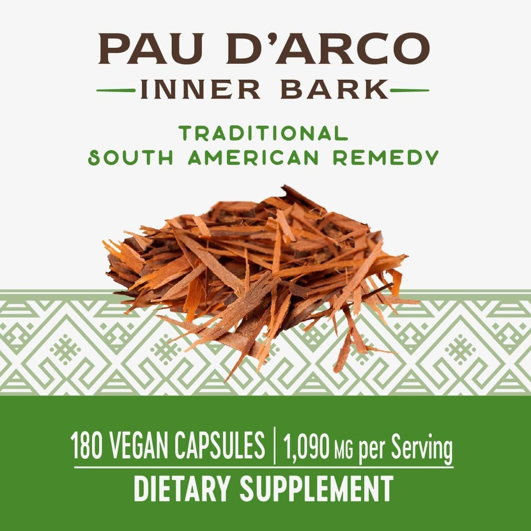 Nature's Way Premium Herbal Pau d'Arco Inner Bark, 180 Capsules - The Oasis of Health