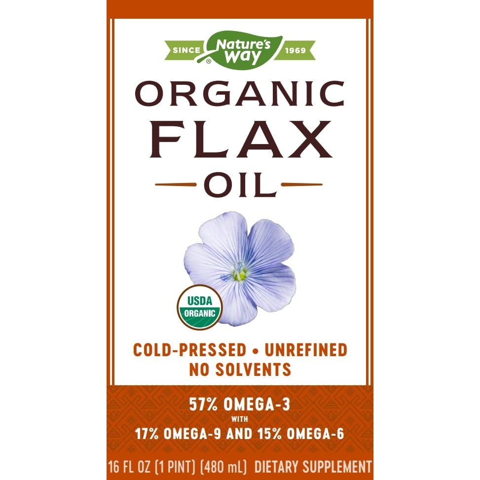 Nature's Way Premium Organic Flax Oil - 16 Fl. Oz - The Oasis of Health