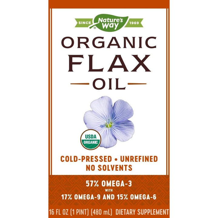 Nature's Way Premium Organic Flax Oil - 16 Fl. Oz - The Oasis of Health