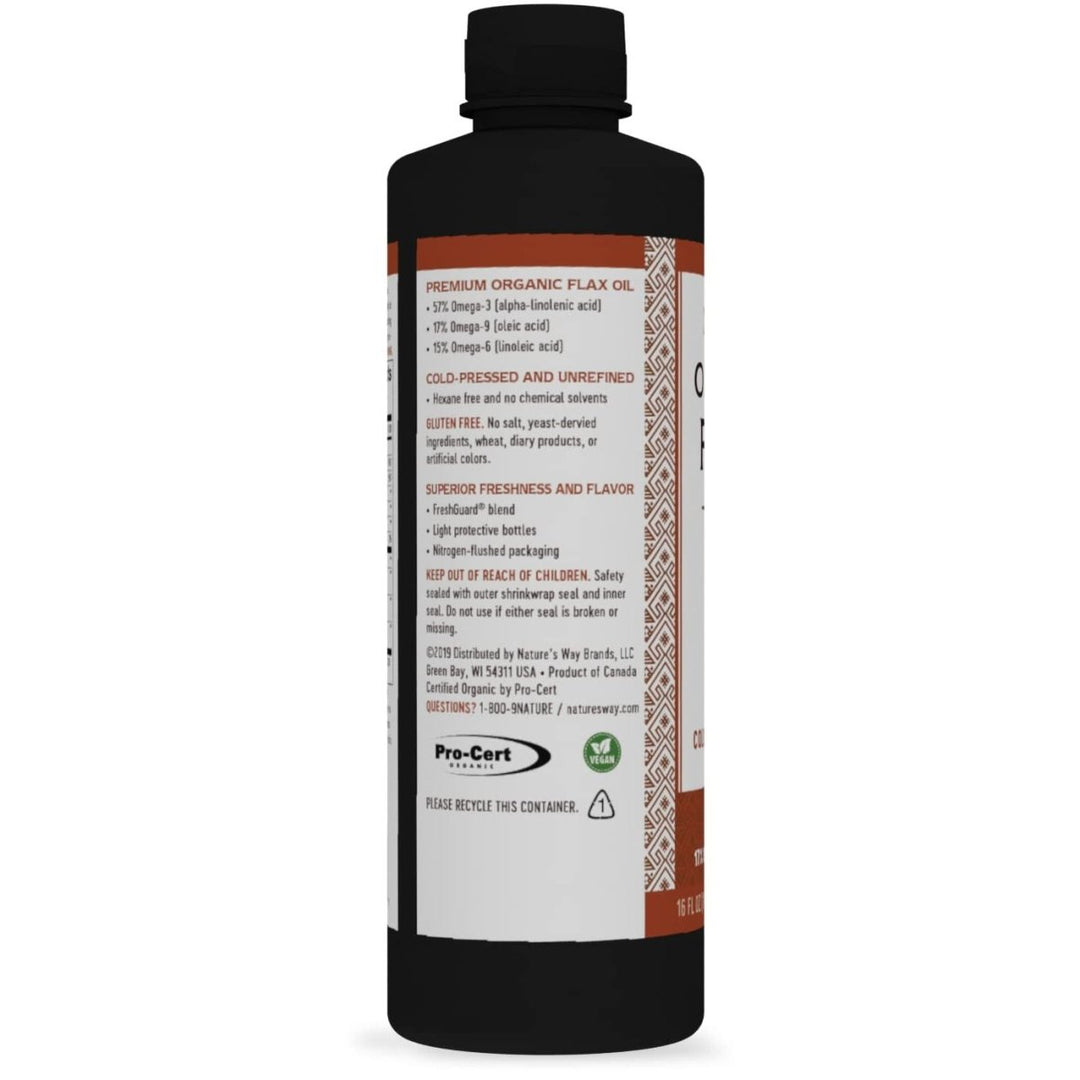 Nature's Way Premium Organic Flax Oil - 16 Fl. Oz - The Oasis of Health