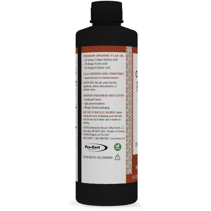 Nature's Way Premium Organic Flax Oil - 16 Fl. Oz - The Oasis of Health