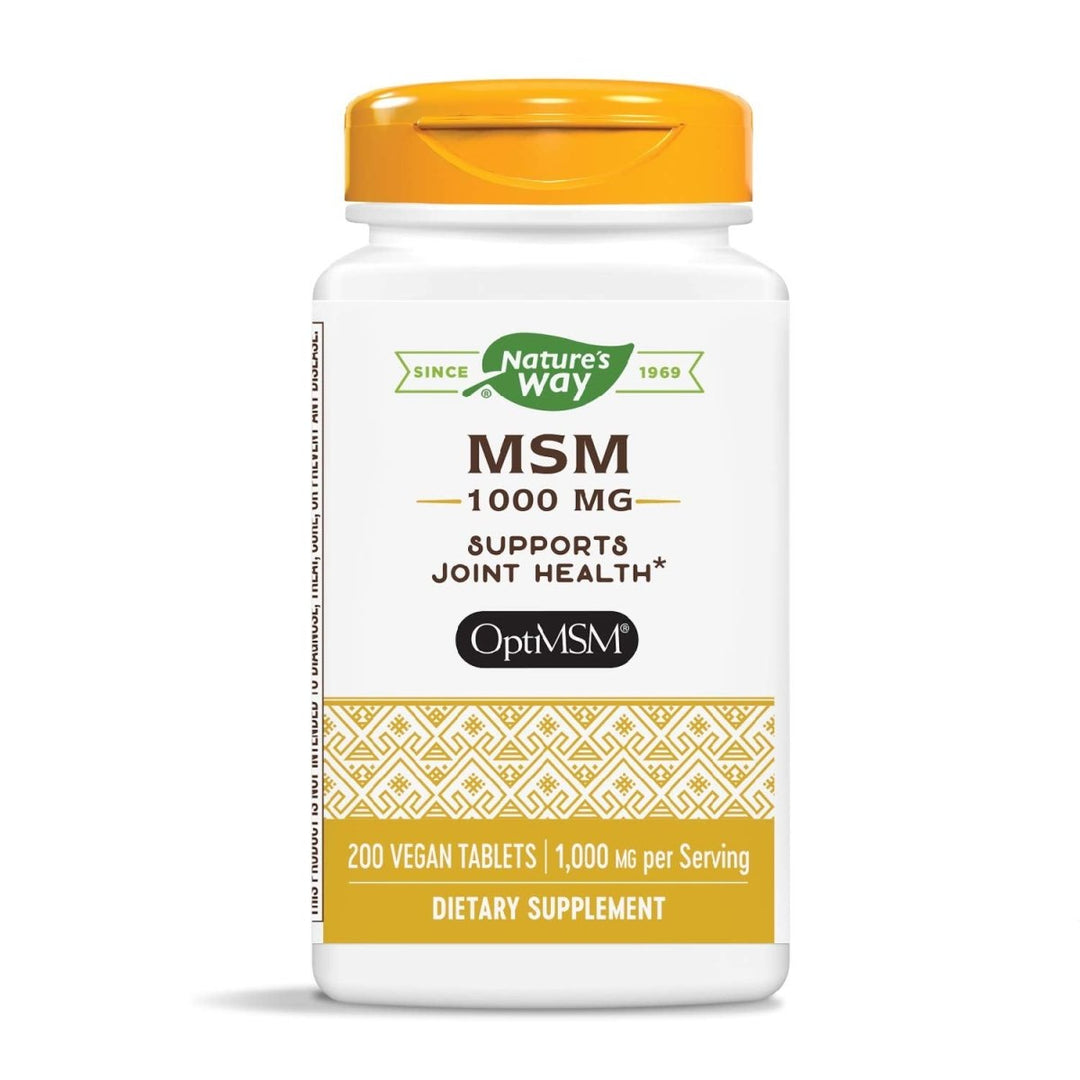 Nature's Way Premium Quality MSM 1000 mg Pure OptiMSM 200 Count - The Oasis of Health