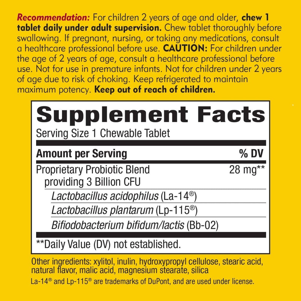 Nature's Way Primadophilus Kids, 3 Billion, 60 Chewables - The Oasis of Health