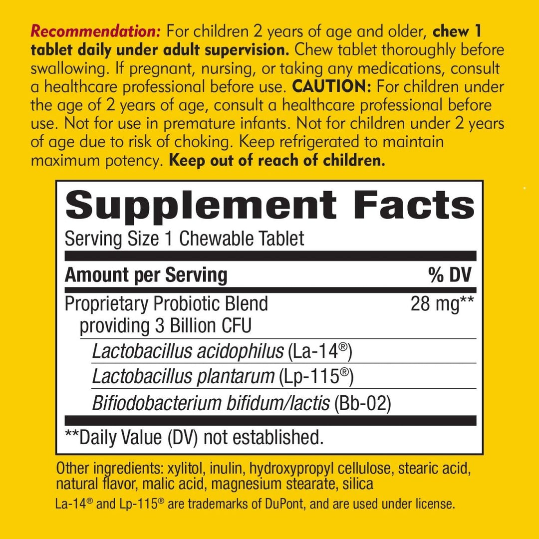 Nature's Way Primadophilus Kids, 3 Billion, 60 Chewables - The Oasis of Health