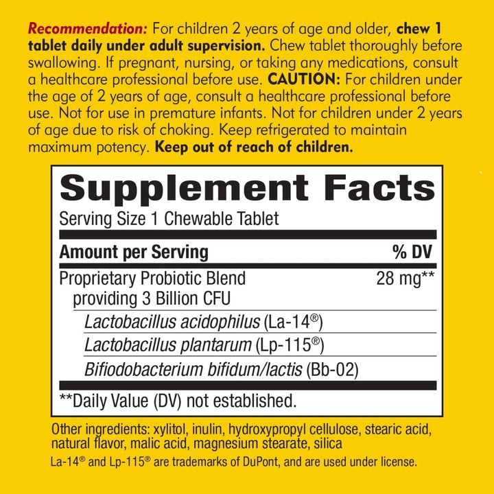 Nature's Way Primadophilus Kids, 3 Billion, 60 Chewables - The Oasis of Health