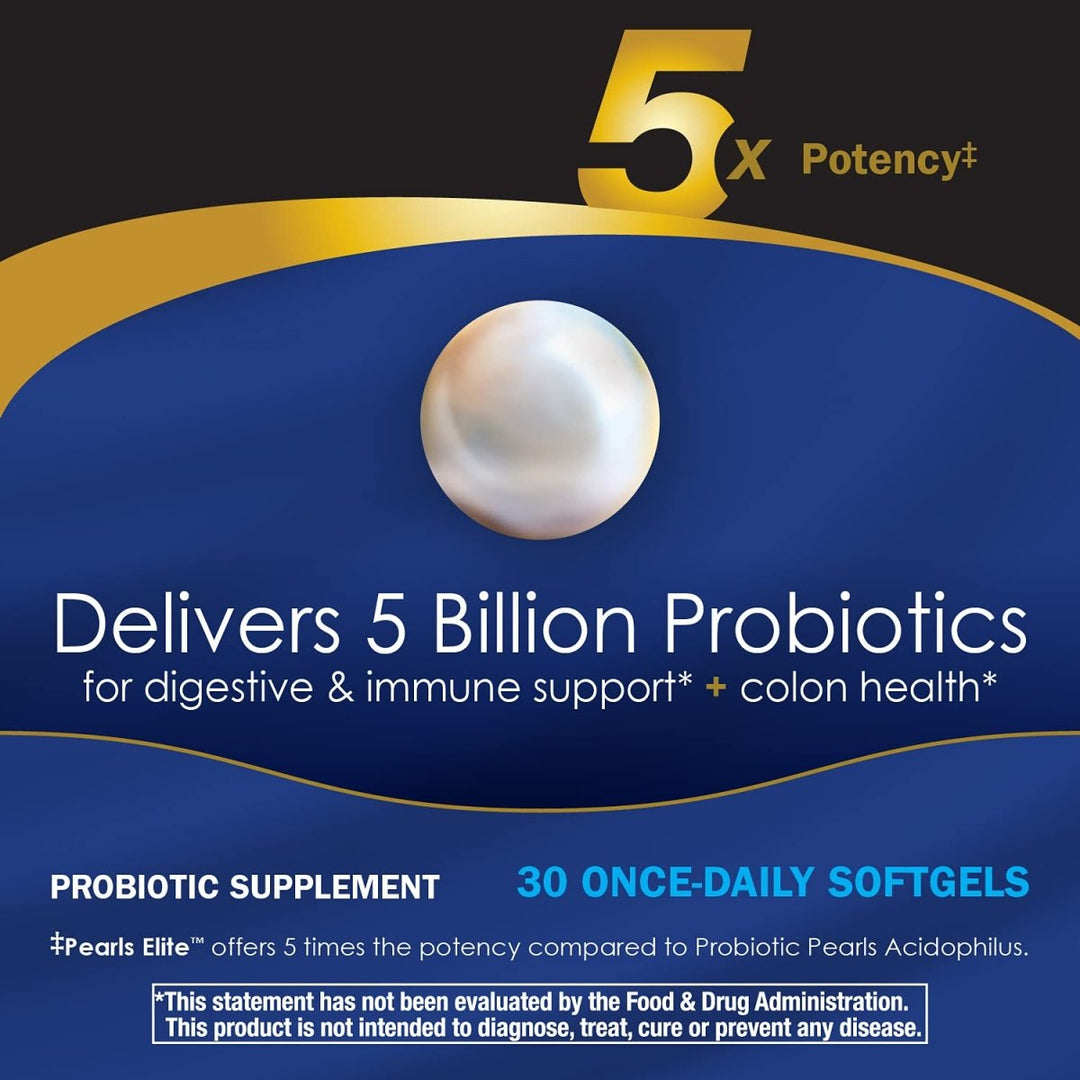 Nature's Way Probiotic Pearls Elite, 5 Billion Live Cultures, 30 Softgels - The Oasis of Health