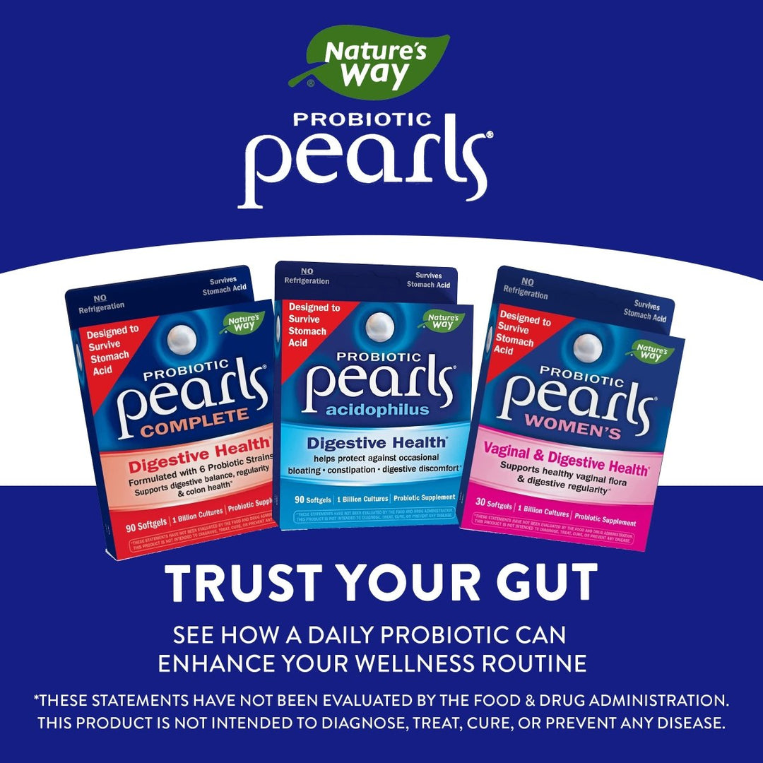 Nature's Way Probiotic Pearls Womens, 1 Billion Live Cultures, 30 Softgels - The Oasis of Health