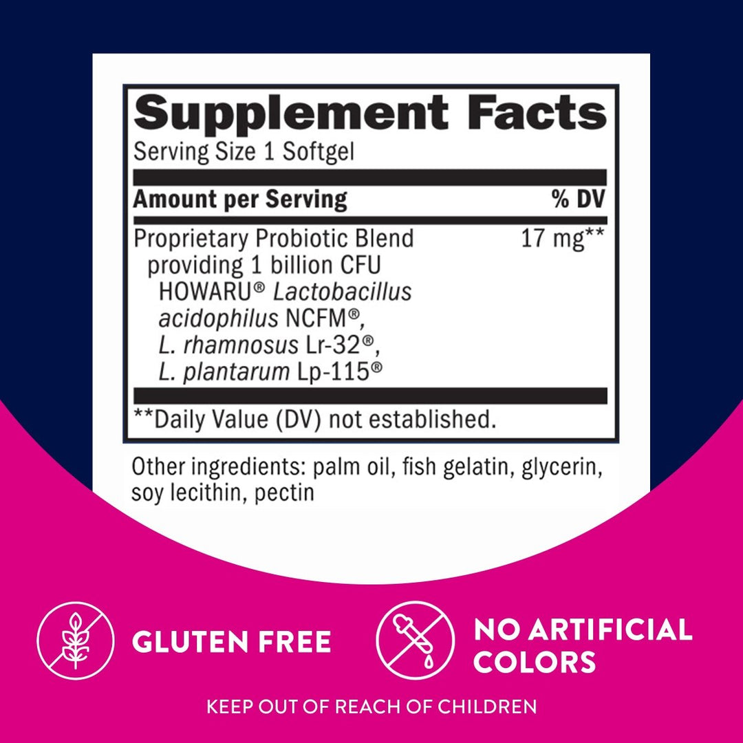 Nature's Way Probiotic Pearls Womens, 1 Billion Live Cultures, 30 Softgels - The Oasis of Health