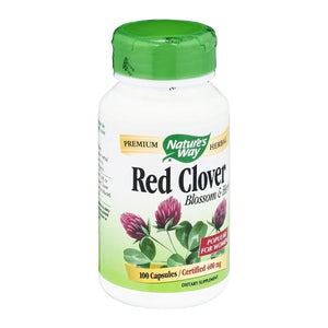 Natures Way Red Clover Blossom and Herb Capsule, 400 Mg - 100 per Pack - 6 Packs per case. - The Oasis of Health