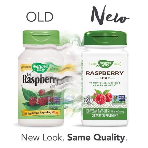 Nature's Way - Red Raspberry Leaves, 450 mg, 100 Capsules - The Oasis of Health