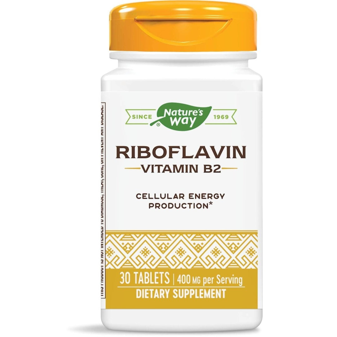 Nature's Way Riboflavin Vitamin B2 Supports Cellular Energy* 30 Tablets - The Oasis of Health