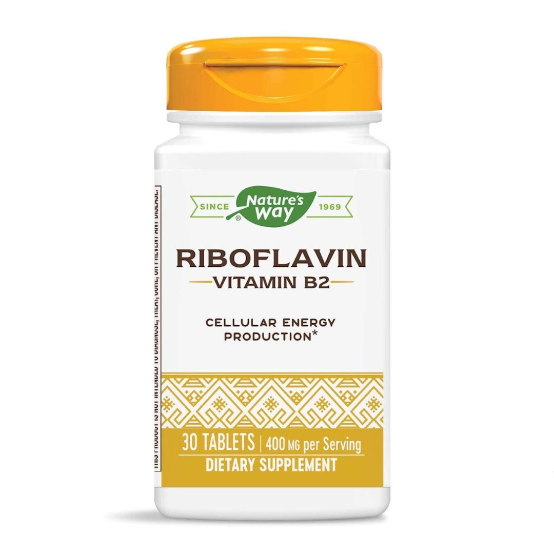 Nature's Way Riboflavin Vitamin B2 Supports Cellular Energy* 30 Tablets - The Oasis of Health