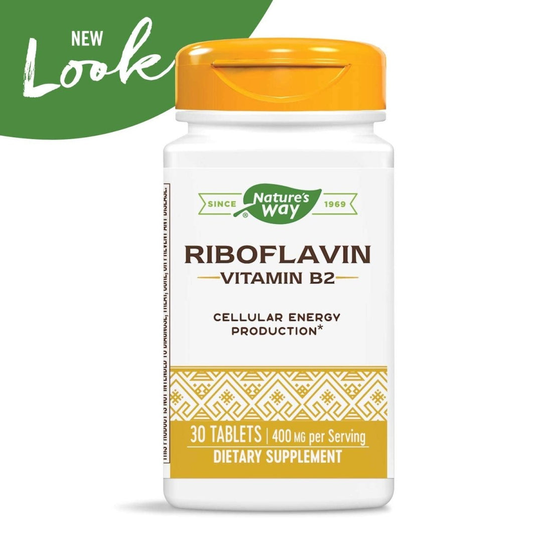 Nature's Way Riboflavin Vitamin B2 Supports Cellular Energy* 30 Tablets - The Oasis of Health