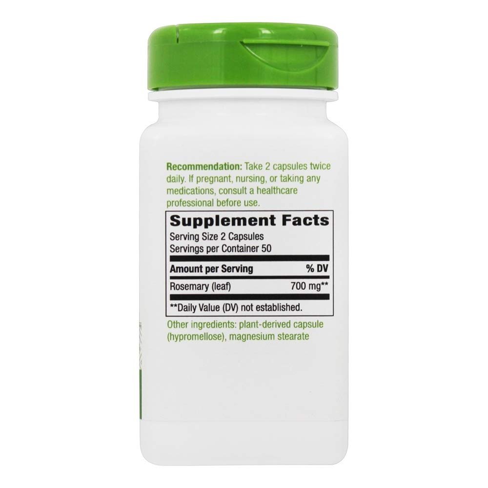 Nature's way Rosemary Leaves - 100 Capsules, 100 Count - The Oasis of Health