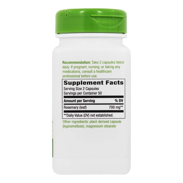 Nature's way Rosemary Leaves - 100 Capsules, 100 Count - The Oasis of Health