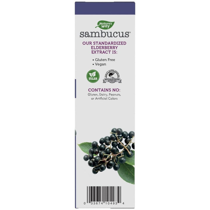Nature's Way Sambucus Elderberry Drops with Ultra Strength Elderberry, Immune Support*, Made from 6400mg of Elderberries per 1 mL, 1 Fl. Oz. - The Oasis of Health