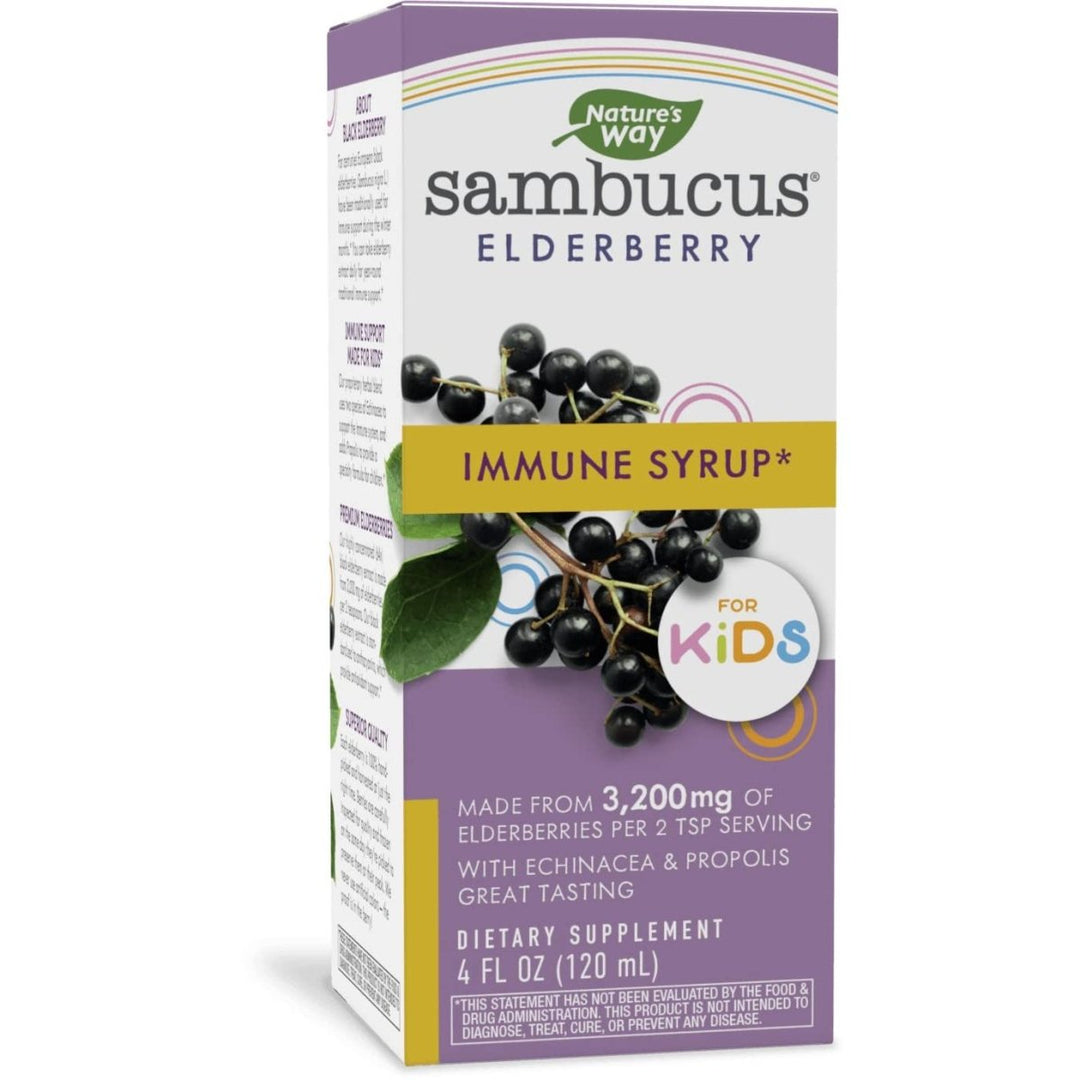 Nature's Way Sambucus Elderberry Immune Syrup for Kids - 4 Oz. - The Oasis of Health