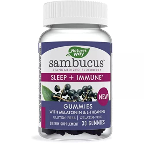 Nature's Way Sambucus Elderberry Sleep + Immune Gummies - 30 Count - The Oasis of Health