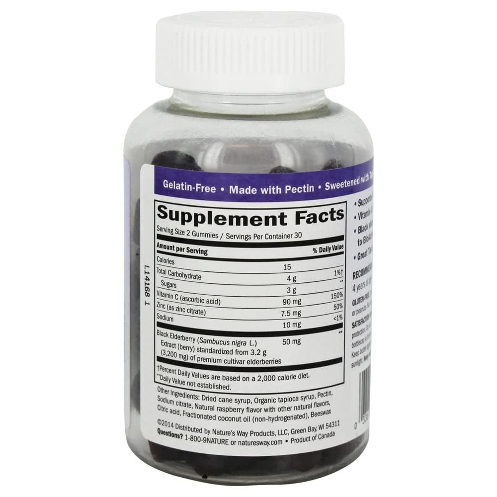 Nature's Way Sambucus Gummies - 60 Count - The Oasis of Health