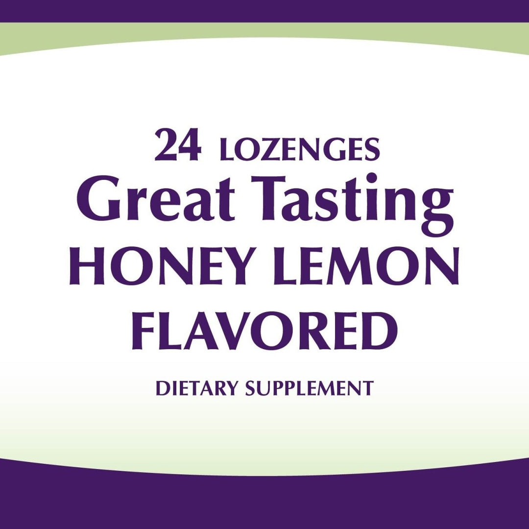 Nature's Way Sambucus Zinc Lozenges with Elderberry and Vitamin C, Honey Lemon Flavor, 24 Lozenges - The Oasis of Health