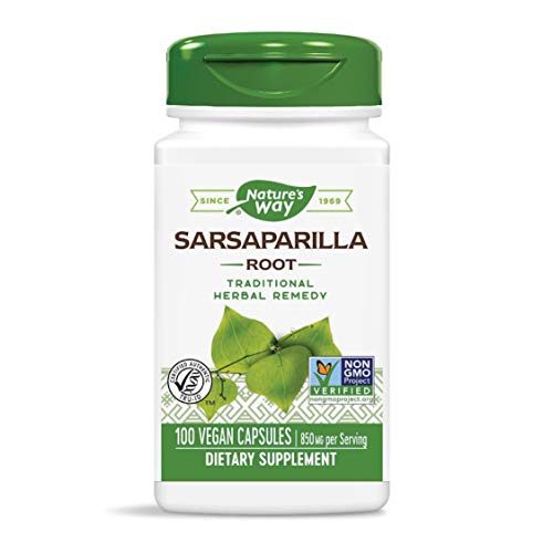 Nature's Way Sarsaparilla Root Capsules, 850 Mg Per Serving, 100 - count, 100 Count - The Oasis of Health