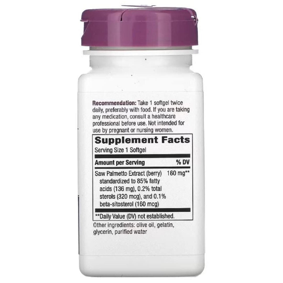 Nature'S Way Saw Palmetto Extract 60 Sgel - The Oasis of Health