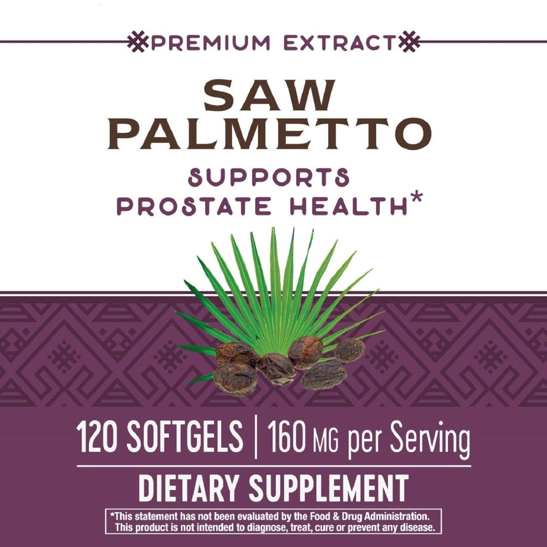 Nature's Way Saw Palmetto Standardized Extract Prostate Health, 160 mg per serving, 120 Softgels - The Oasis of Health